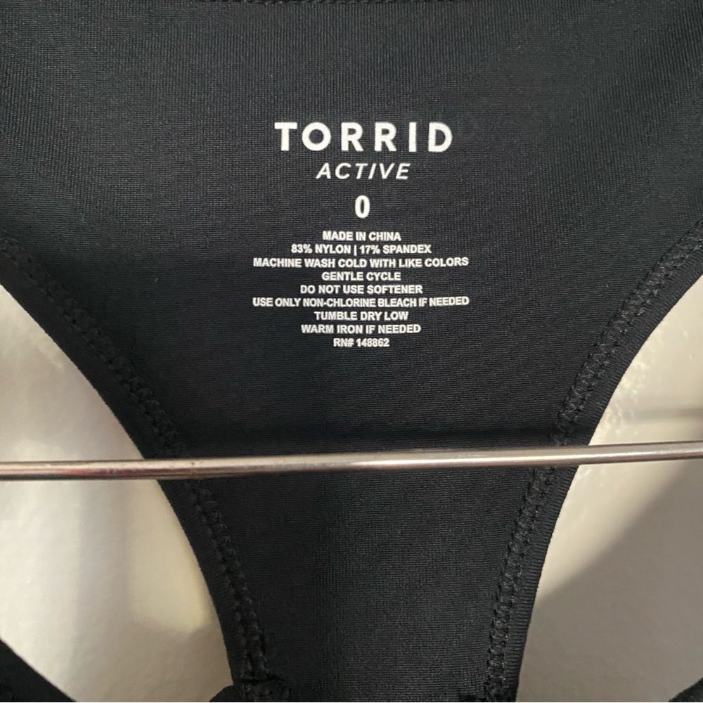Torrid Active Low-Impact Sports Bra Black Size 0X plus size - Picture 6 of 6